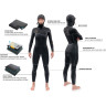 Гидрокостюм женский DAKINE WOMEN'S CYCLONE ZIP FREE HOODED 5/4mm Black Размер 12 DK21W54HC (0604565435484)